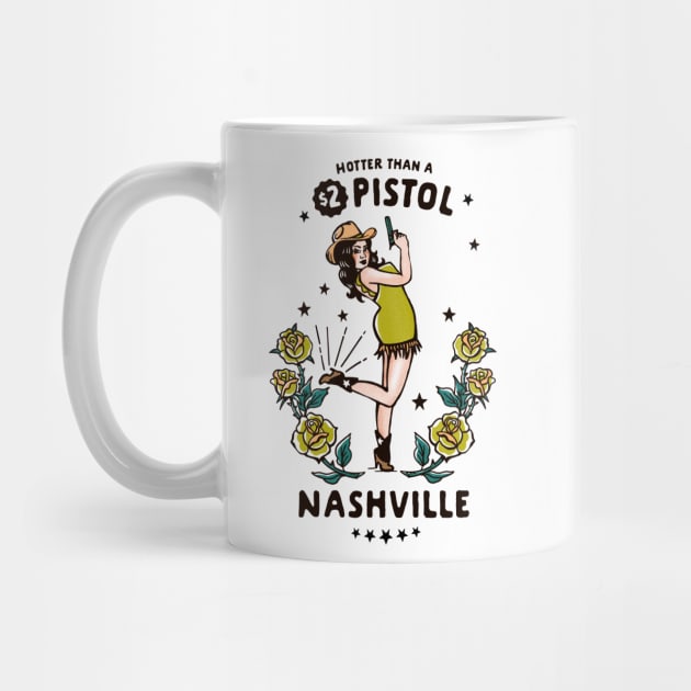 Funny Vintage Nashville, Tennessee Country Cowgirl by The Whiskey Ginger